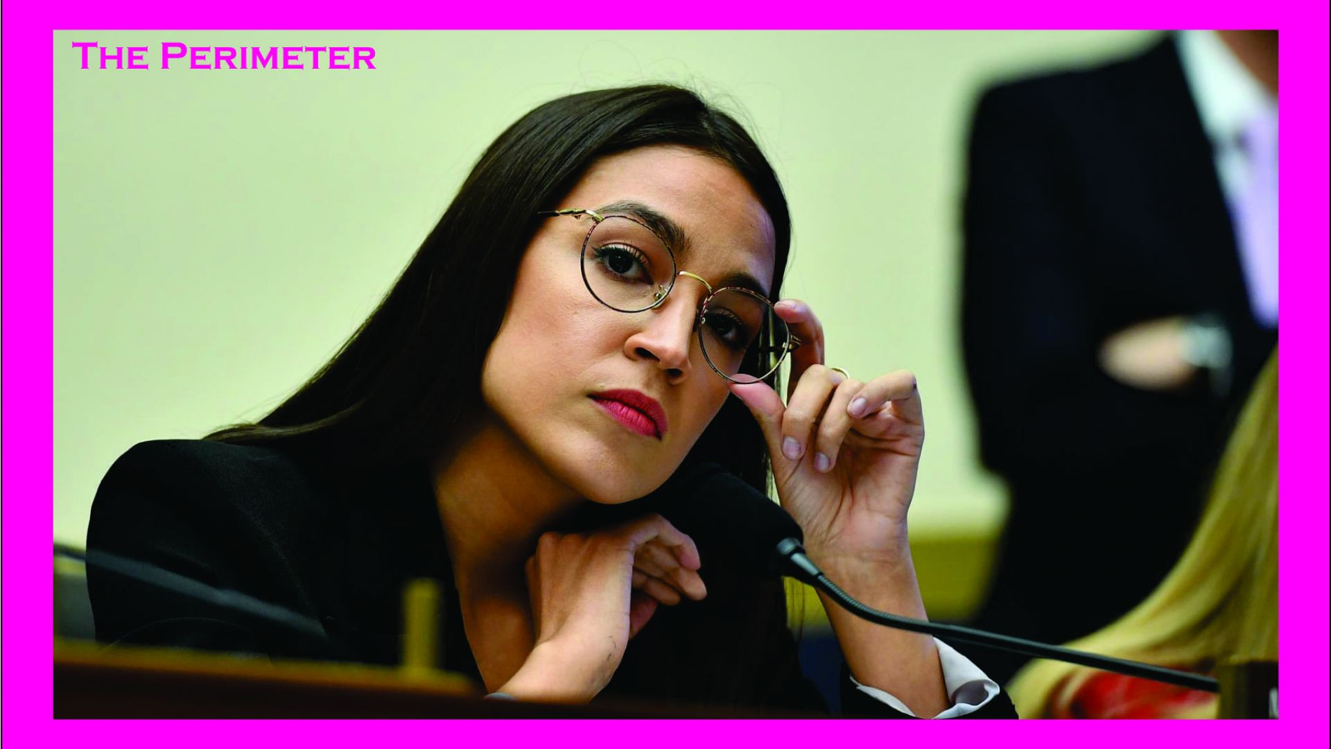 ⁣AOC CONFRONTED BY LEFTIST PROTESTERS ACCUSING HER OF 'VOTING TO START NUCLEAR WAR'