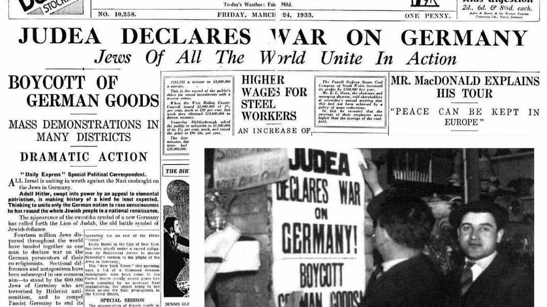 ⁣Dr. Fredrick Toben - Judea Declares War On Germany