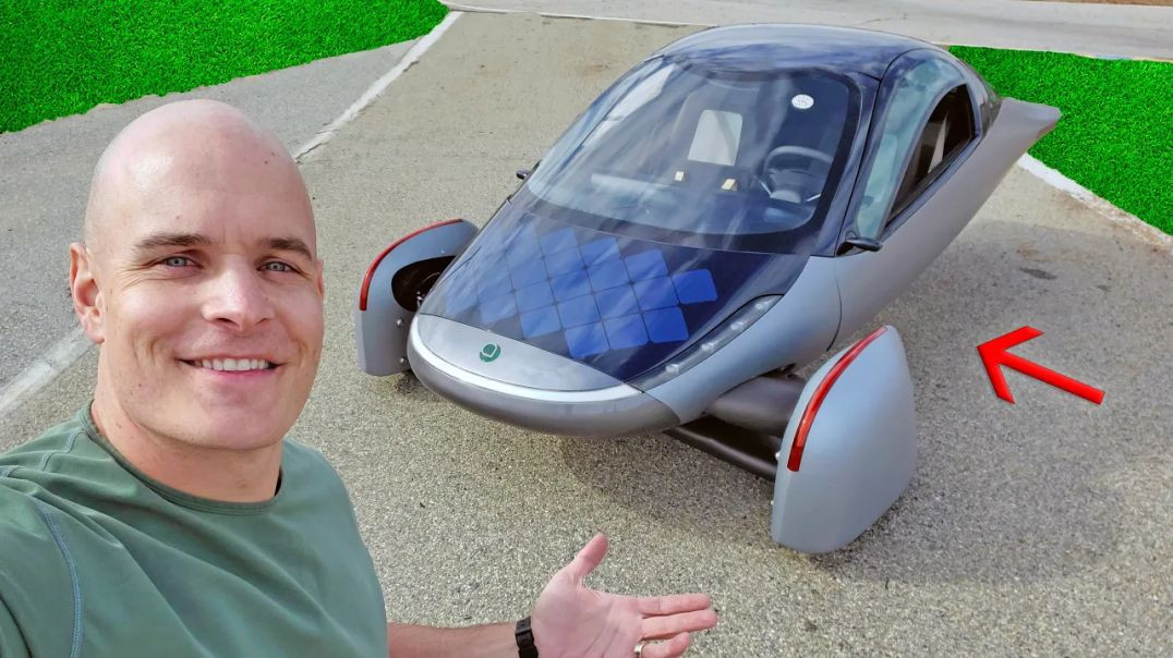 ⁣FINALLY A SOLAR POWERED CAR 🌅🏎⚡ THAT NEVER NEEDS TO CHARGE!