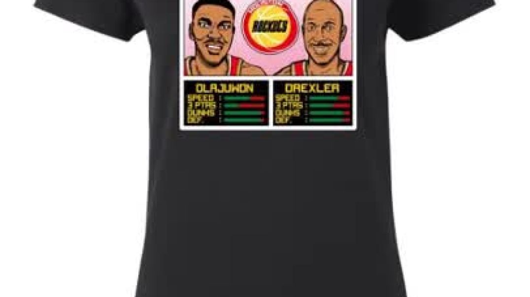 ⁣NBA Jam Rockets Olajuwon And Drexler Shirt