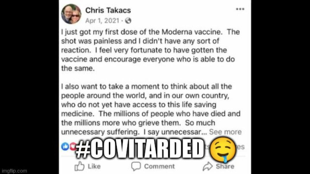 ⁣HEY, CHRIS TAKACS 💉😷☠️😅 I TOLD YOU NOT TO BE STUPID, YOU MORON!!!