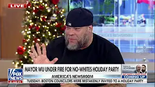 ⁣‘RED FLAG’ 🚩 BOSTON MAYOR TORCHED FOR ‘NO WHITES’ HOLIDAY PARTY