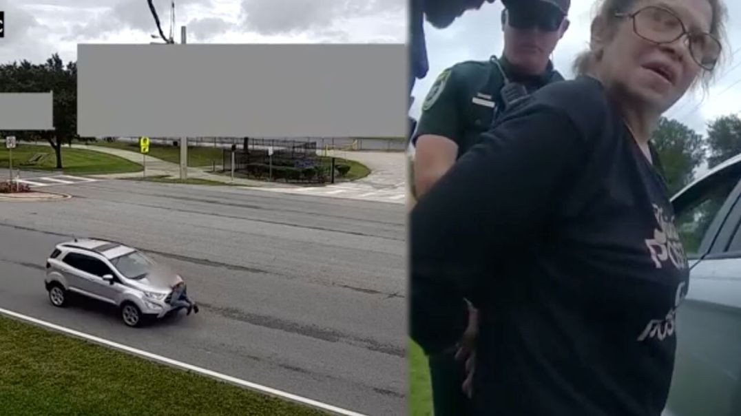 ⁣FLORIDA WOMAN, 76, FLEES CRASH WITH MAN ON HOOD OF HER CAR 🚗 DEPUTIES SAY