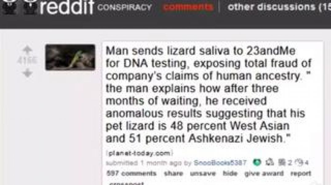 23 & ME 🦎 THIS LIZARD DNA CAME OUT TO BE AN ASHKENAZI JEW 🤣