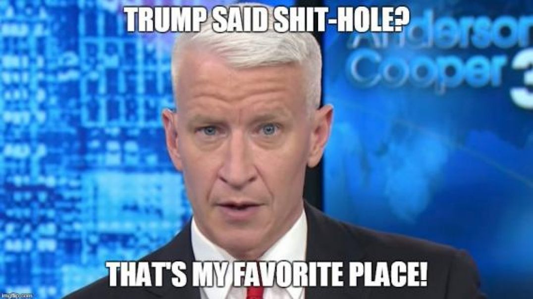ANDERSON COOPER ENJOYS A NICE SERVING OF ASS 🍽💩🧀 CHEESE