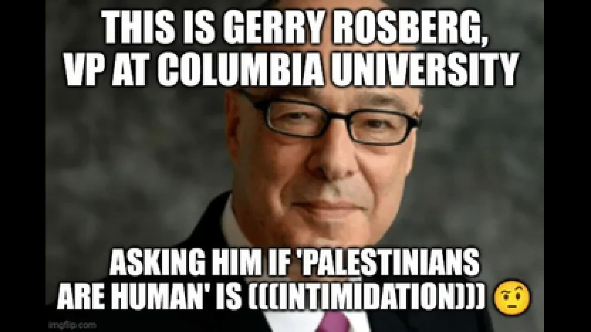 COLUMBIA UNIVERSITY VP UNABLE TO ANSWER IF PALESTINIANS ARE HUMANS❗