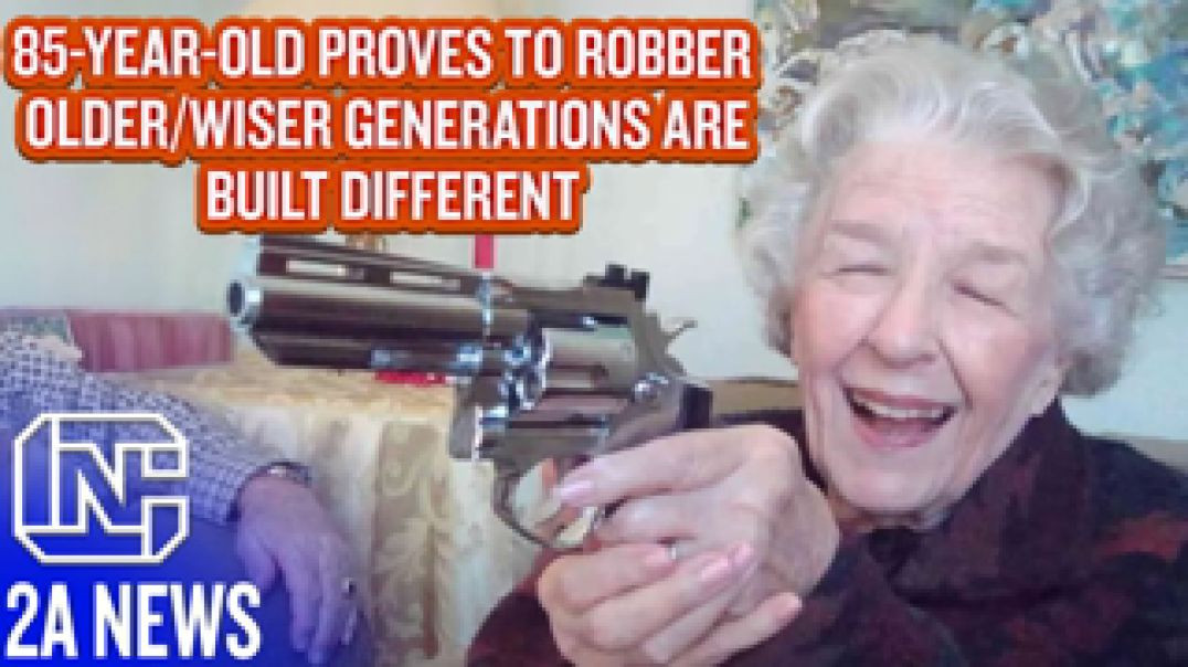 ⁣ARMED 85-YEAR-OLD WOMAN WITH .357 MAGNUM 🔫 PROVES TO ROBBER OLDER GENERATIONS ARE BUILT DIFFERENT