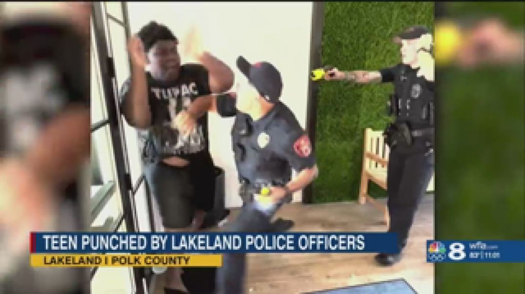⁣VIDEO OF LAKELAND POLICE PUNCHING AND TASING TEEN SPARKS OUTRAGE 🥊 [AH CAIN'T BREEV]