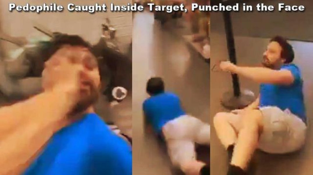 PEDOPHILE CAUGHT INSIDE TARGET, PUNCHED IN THE FACE 🥊 CHASED DOWN LIKE THE ANIMAL HE IS