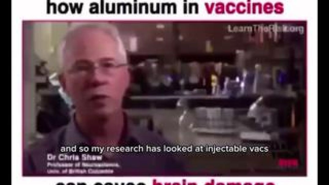 ⁣LEADING EXPERT EXPLAINS HOW ALUMINUM IN VACCINES 🧠💉☠ CAN CAUSE BRAIN DAMAGE
