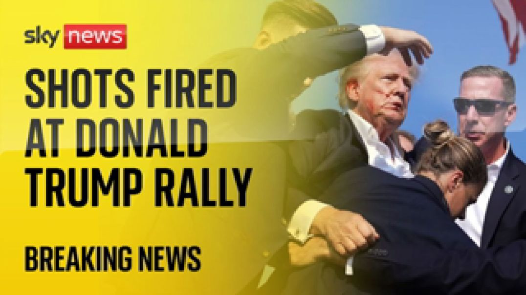 ⁣BREAKING 🚨 GUNSHOTS REPORTEDLY FIRED AT DONALD TRUMP PA RALLY AS FORMER PRESIDENT RUSHED OFF STAGE