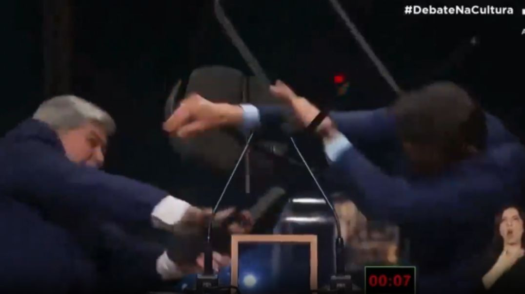 ⁣POLITICIAN HITS RIVAL OVER THE HEAD WITH IRON CHAIR 🪑 IN WWE-LIKE DEBATE