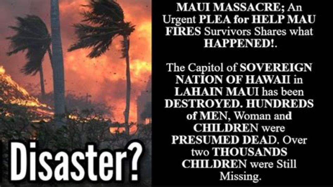 ⁣MAUI MASSACRE 🏝🛰🔥 CONFIRMED BY FORENSIC FIRE EXPERT