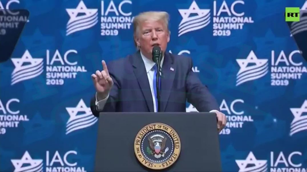 ⁣Taxpayer funded terrorist trump says he needs to get US to love child rapist killer jews more!