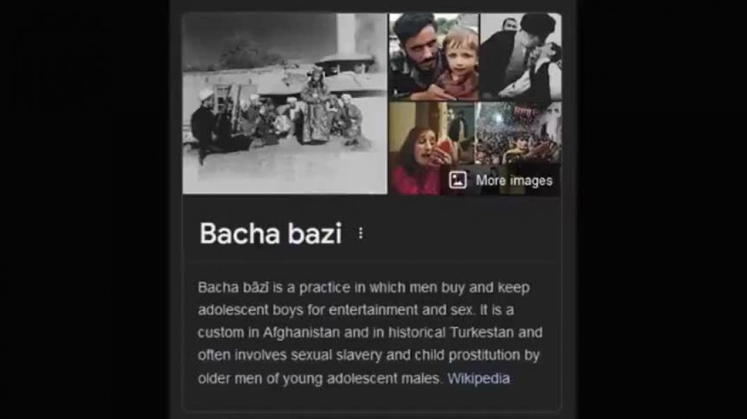 ⁣⁣Bacha bāzī | Perv criminal muslims play with children before raped!