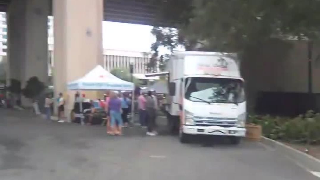 ⁣Jacksonville Farmers Market With No Farmers Under Active Freeway Next To Winston Family YMCA