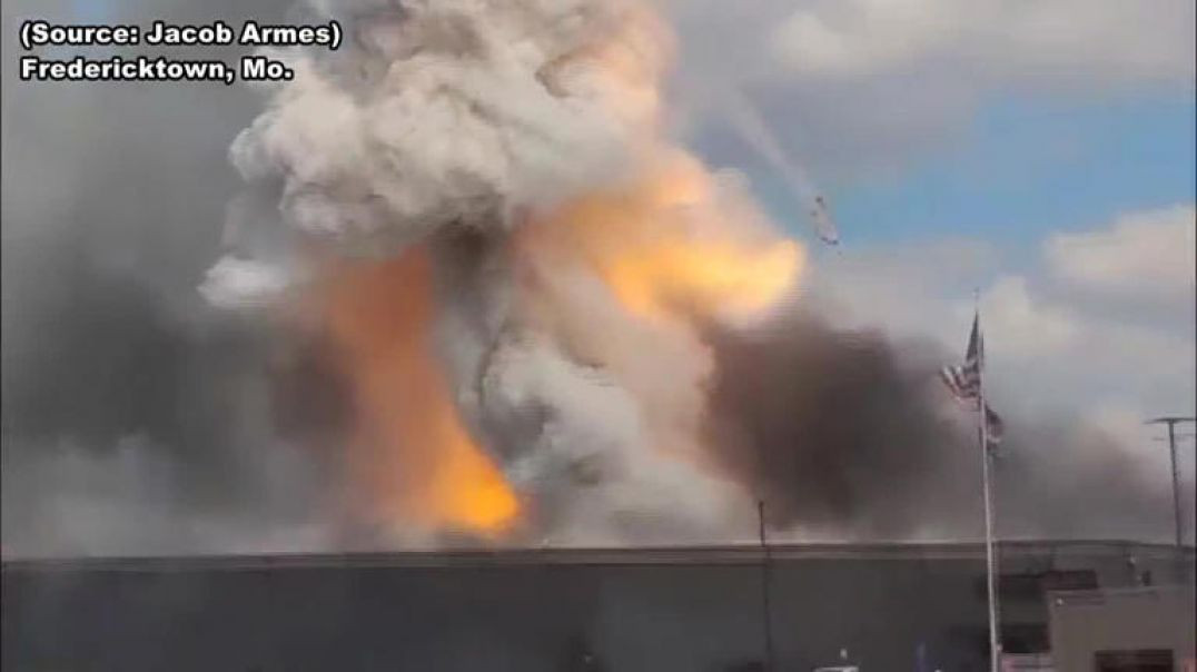 ⁣MAJOR FIRE AT A LITHIUM BATTERY RECYCLING PLANT 🔋🔥 IN FREDERICKTOWN, MISSOURI