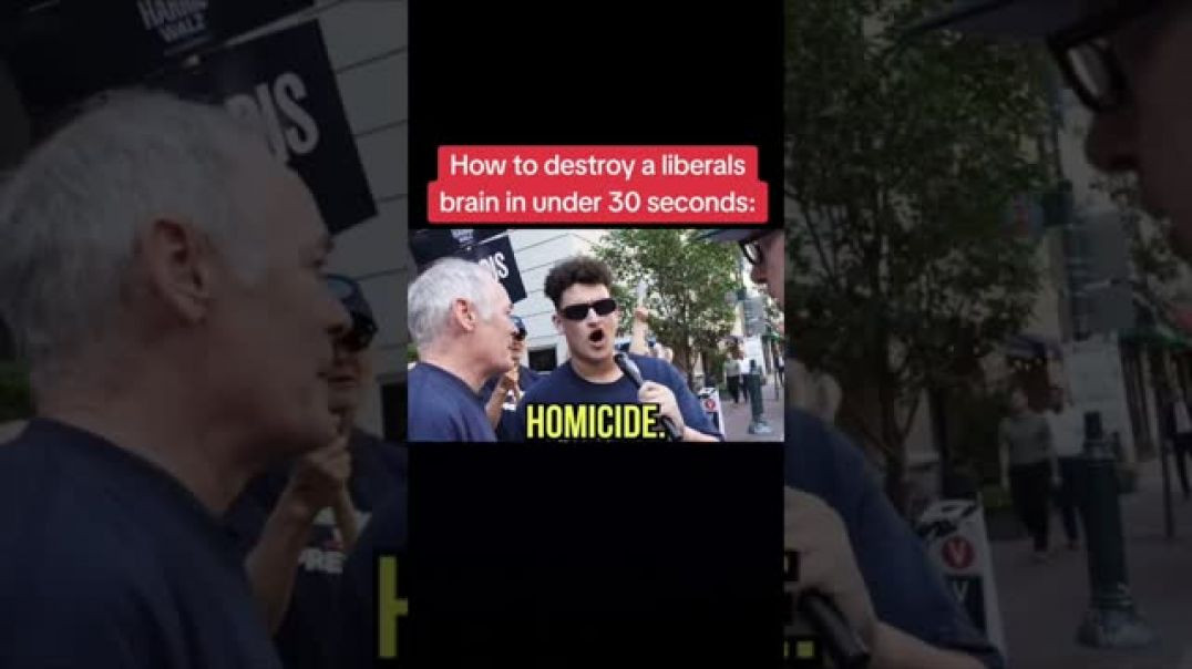 ⁣HOW TO DESTROY A LIBERAL'S BRAIN 🧠 IN UNDER 30 SECONDS