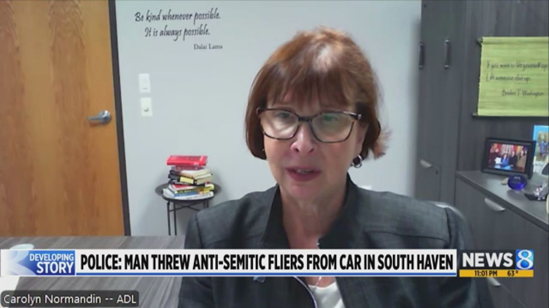 ⁣MAN THROWS ANTISEMITIC FLYERS ♔ FROM CAR IN SOUTH HAVEN