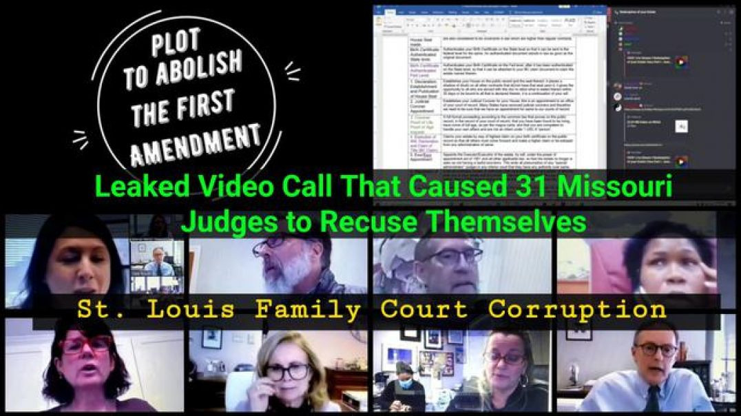 ⁣LEAKED VIDEO CALL THAT CAUSED 31 MISSOURI JUDGES ☈ TO RECUSE THEMSELVES [FEBRUARY 1, 2021]