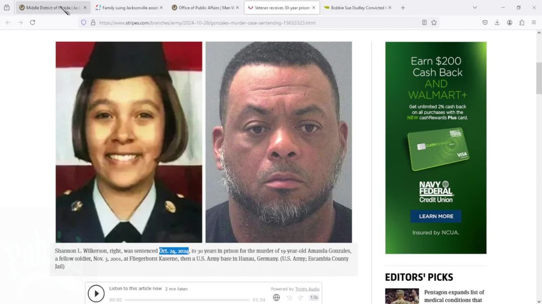 US Military Black Male Murdered Pregnant Active Hispanic Female Jacksonville Field Office Shout-Out