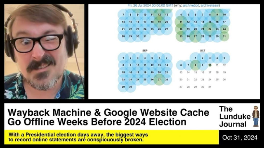 ⁣WAYBACK MACHINE AND GOOGLE WEBSITE CACHE GO OFFLINE ☭ WEEKS BEFORE 2024 ELECTION