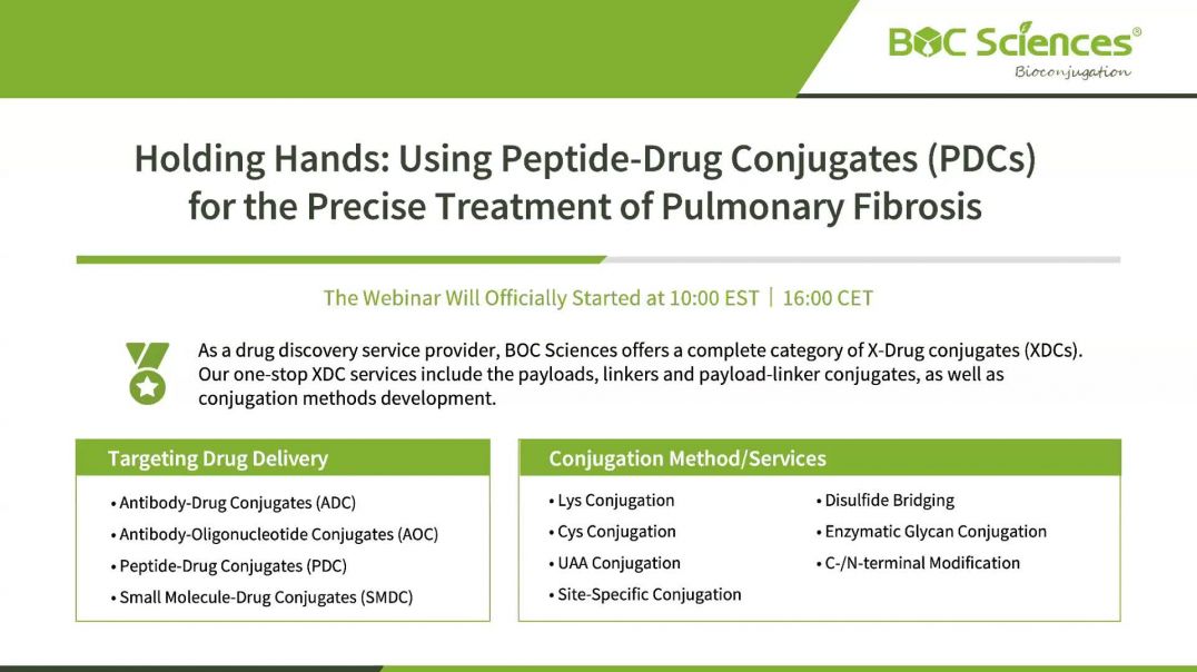 Webinar: Using Peptide-Drug Conjugates (PDCs) for the Precise Treatment of Pulmonary Fibrosis