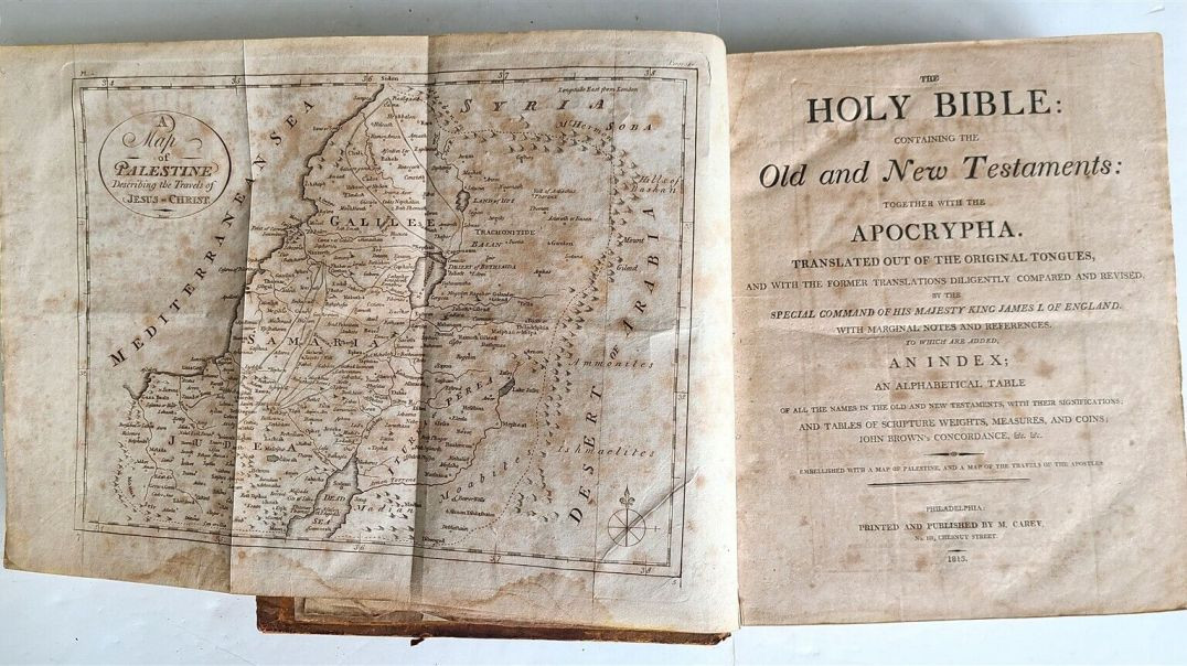 ⁣A BIBLE FROM 1813 📖 ACCORDING TO WHICH THE EARTH WOULD BE EXACTLY 6,000 YEARS OLD IN 2024