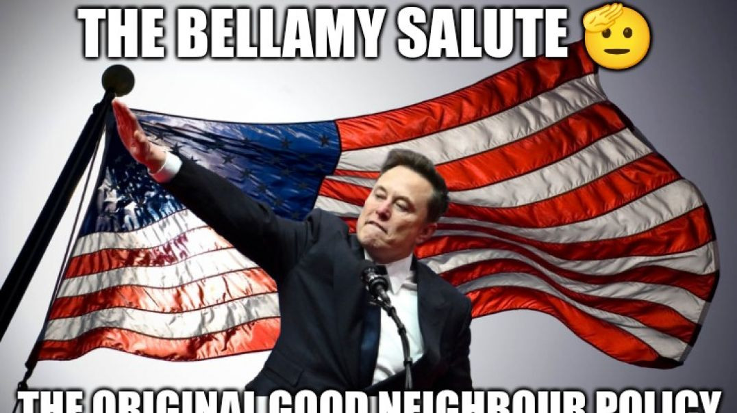 ⁣ELON MUSK THROWS A BELLAMY SALUTE 🫡 AND THE MOCKINGBIRD MEDIA THROWS A HISSY FIT