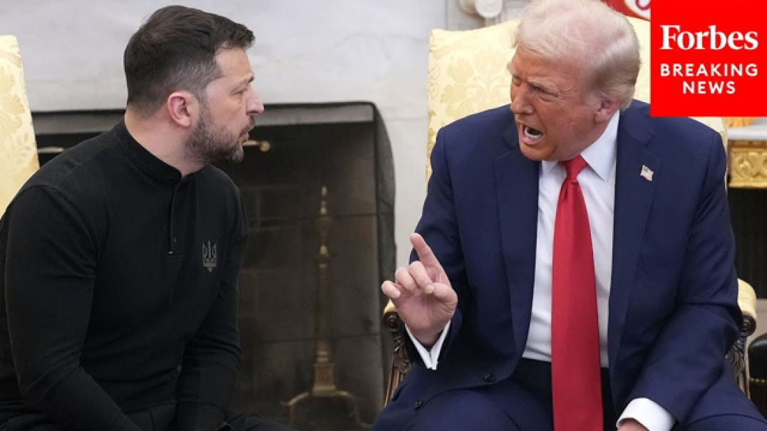 ⁣TRUMP AND JD VANCE FINGERCUFF 👉👈 ZELENSKYY IN THE OVAL OFFICE❗