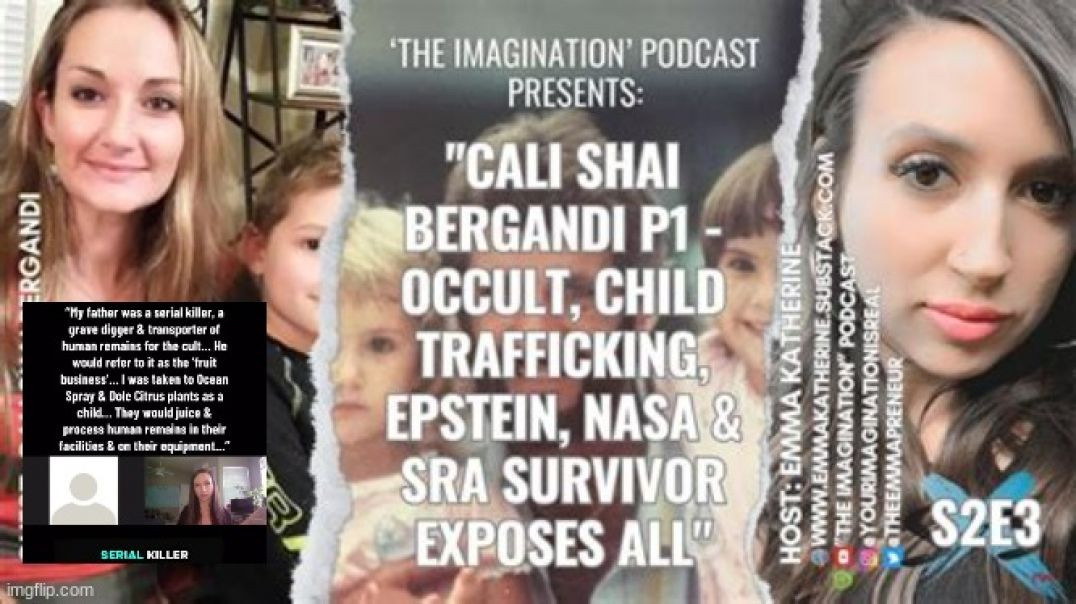 ⁣OCCULT, CHILD TRAFFICKING, EPSTEIN, NASA AND SRA SURVIVOR TELLS ALL 🔞 CALI SHAI BERGANDI