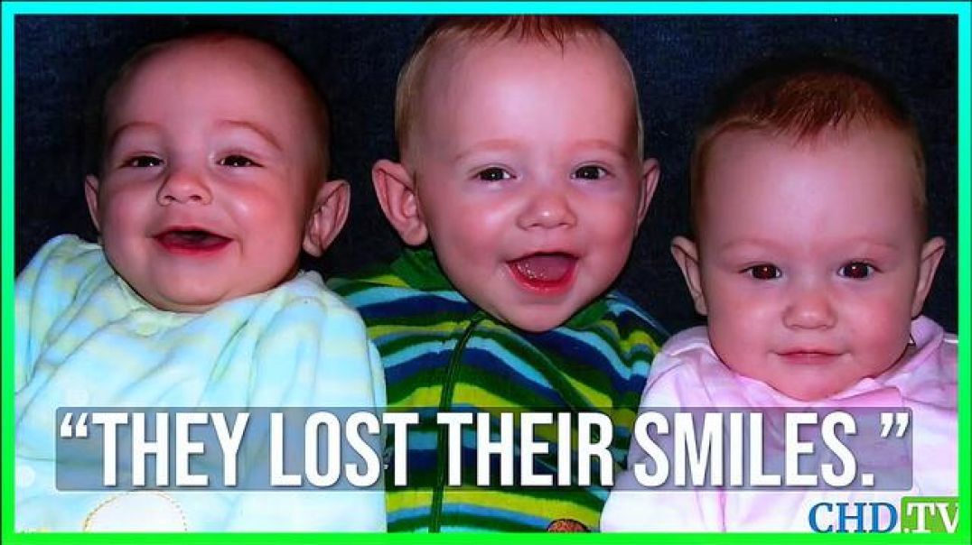 ⁣HEARTBREAKING ⚕ TRIPLETS REGRESS INTO AUTISM WITHIN HOURS OF VACCINATION❗