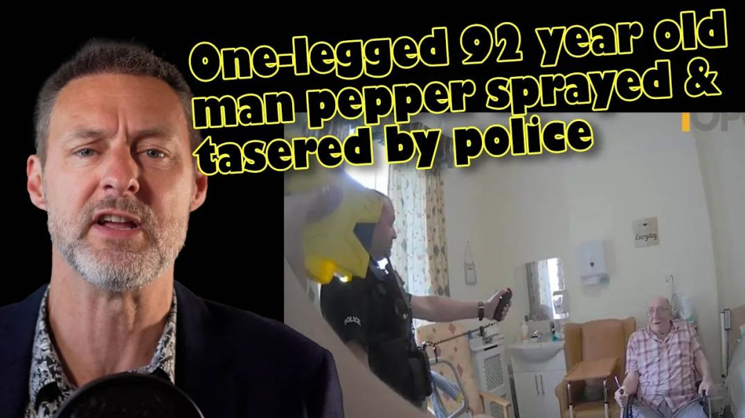 ⁣ONE-LEGGED 92 YEAR OLD MAN PEPPER SPRAYED ♿ BEATEN AND TASERED BY UK POLICE