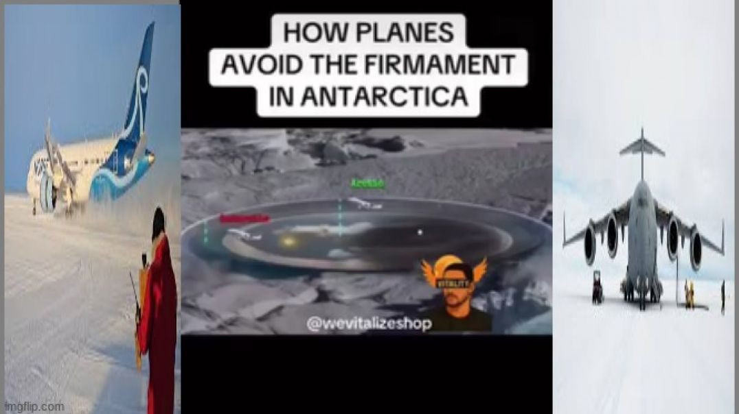 ⁣HOW PLANES AVOID ✈ THE FIRMAMENT IN ANTARCTICA