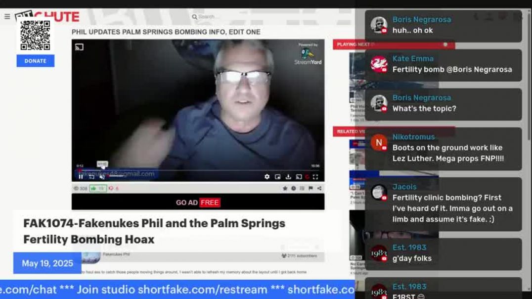 ⁣Notorious jew jab phil exposes the Palm Springs California car bomb hoax on the ground after taking 