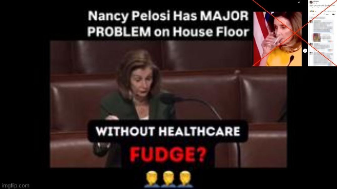 ⁣ALCOHOLIC REPTILIAN NASTY NANCY PELOSI 🍷 GOES FULL RETARD ON HOUSE FLOOR WHILST DRUNK❗