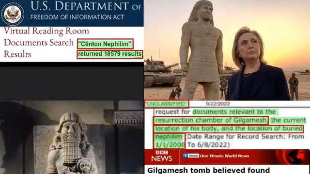 ⁣THE TRUTH BEHIND THE IRAQ INVASION, GILGAMESH AND THE PANTSUITWARPIG 🐗 HILLARY DIANE RODHAM CLINTON