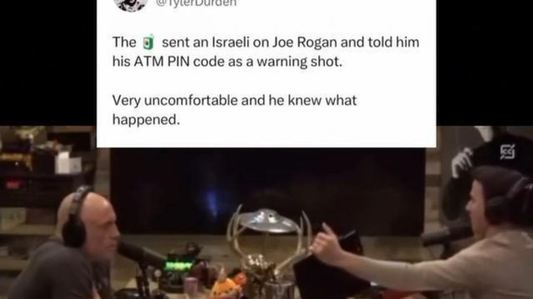 ⁣ISRAELI ON JRE TELLS JOE ROGAN HIS OWN 🏧 ATM PIN CODE AS A WARNING [WHAT WHAT WHAT⁉️]
