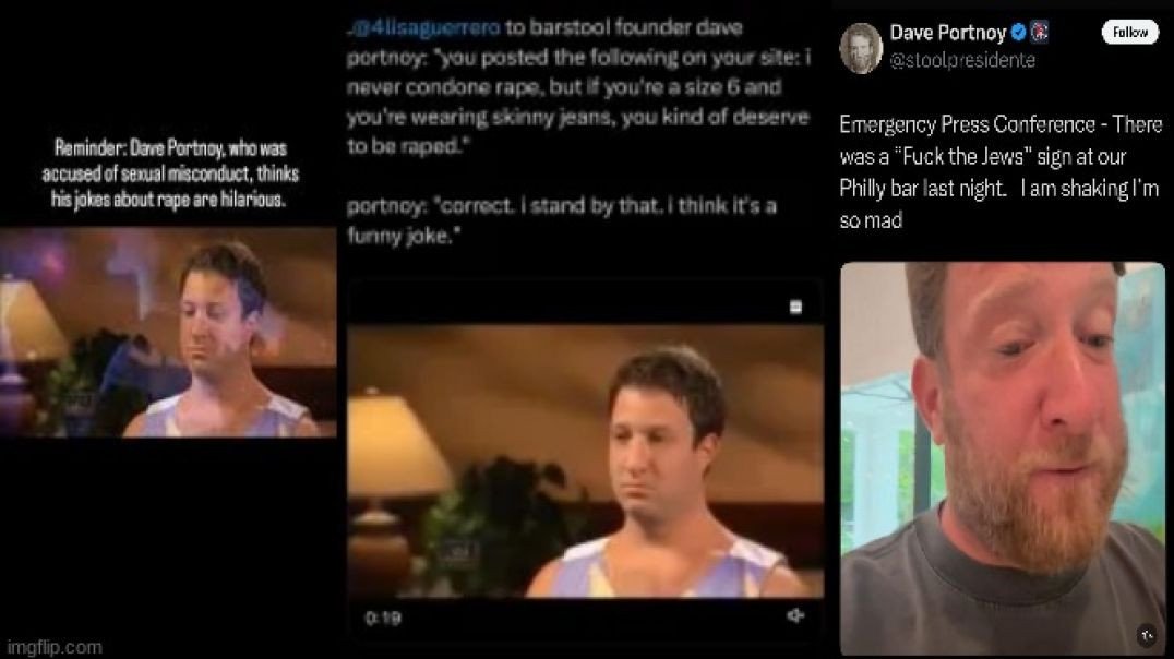 ⁣REMEMBER THAT TIME DAVE PORTNOY TOLD A RAPE JOKE WEARING A DRESS⁉️ THAT WAS SO FUN