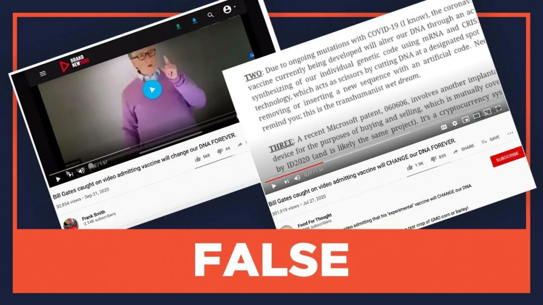 ⁣RAPPLER CONTENDS FALSE ❎ BILL GATES ADMITS COVID-19 VACCINE WILL PERMANENTLY ALTER 🧬 HUMAN DNA