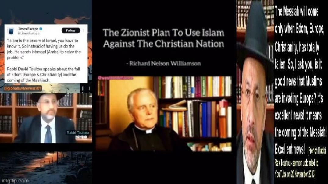 ⁣THE ZIONIST PLAN TO USE ISLAM AGAINST THE CHRISTIAN NATION ✝️ BISHOP RICHARD WILLIAMSON