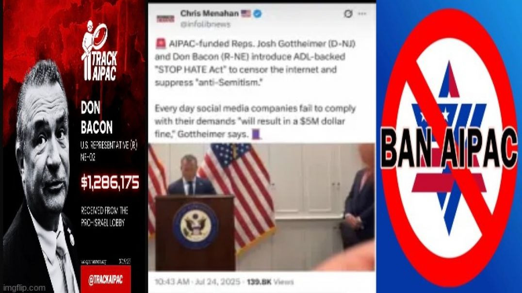 ⁣POLITICAL EXTORTION ₪ AIPAC STYLE AND THE STOP HATE ACT