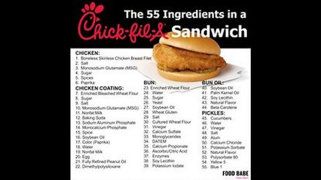 ⁣265 INGREDIENTS IN TWO CHIK FIL-A ITEMS⁉️ WHATWHATWHAT⁉️