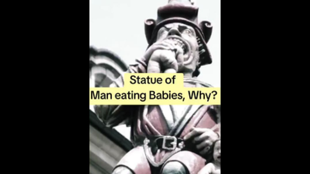 ⁣THERE IS A 500 YEAR OLD STATUE OF A MAN EATING A SACK OF BABIES 😋 AND NOBODY KNOWS WHY