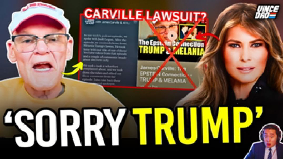 ⁣JAMES CARVILLE FORCED TO APOLOGIZE AFTER TRUMP THREATENS TO SUE 📜 OVER FALSE EPSTEIN ACCUSATION