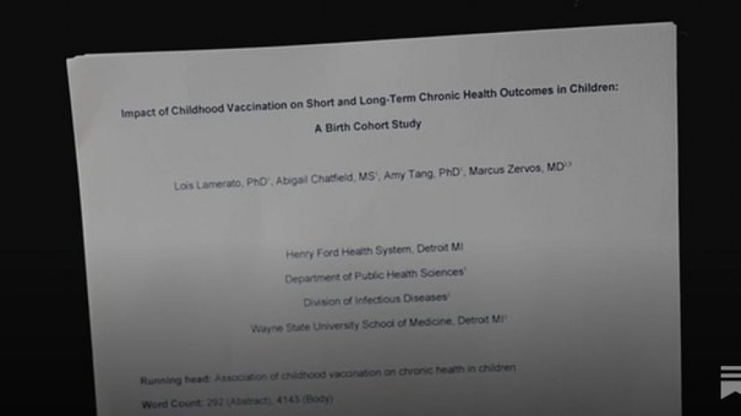 VAXXED 🆚 UNVAXXED STUDY FOUND VACCINATED KIDS HAD 453% MORE NEURODEVELOPMENTAL DISORDERS❗