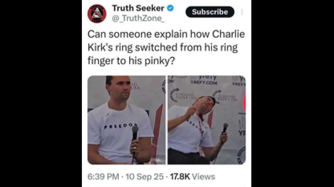 THE CHARLIE KIRK ASSASSINATION 💍 MAGIC RING PSYOP