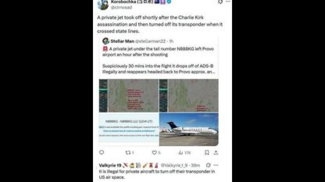⁣DID THE ACTUAL MURDERER OF CHARLIE KIRK 🛩 ESCAPE ON A PRIVATE JET⁉️