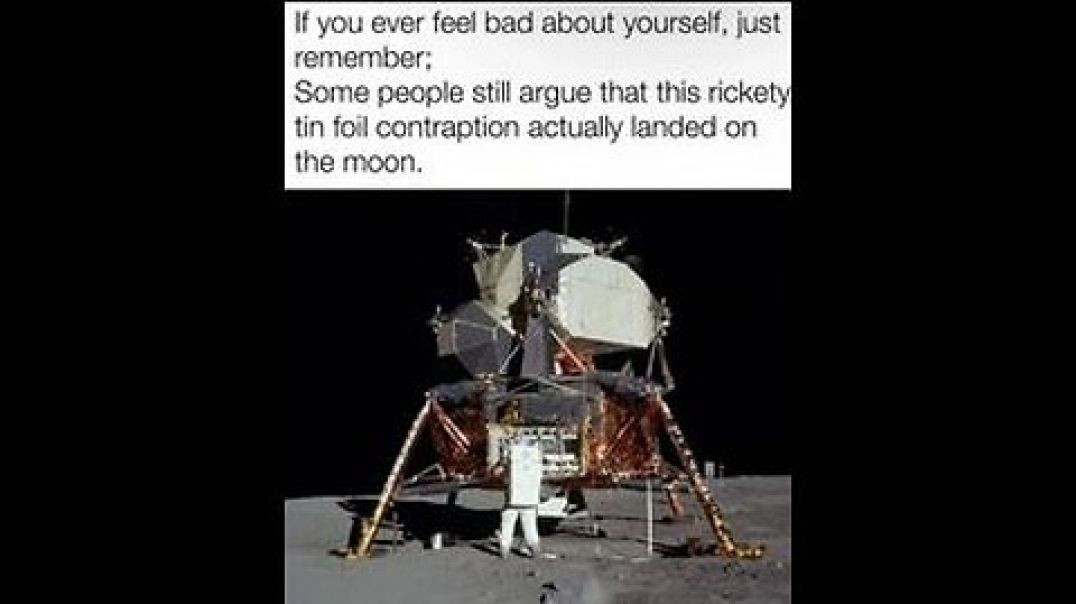 ⁣IF YOU WATCH THIS FOOTAGE AND STILL THINK WE WENT TO THE MOON 🤤 YOU ARE RETARDED