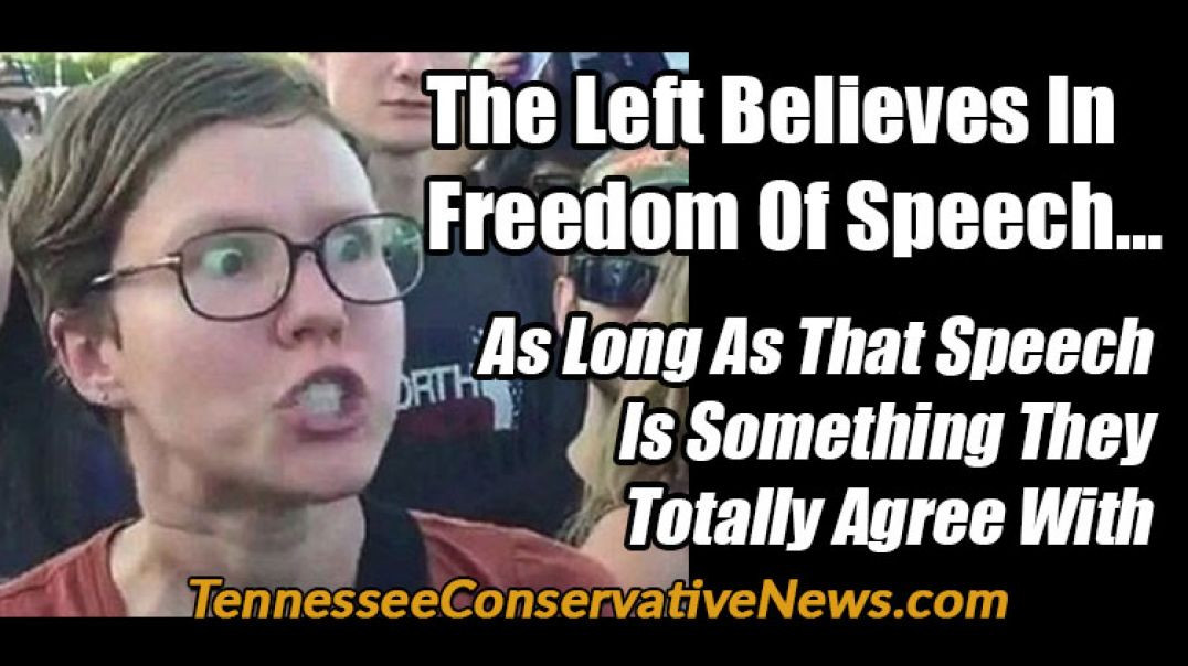 NO ONE EVER WANTS TO HEAR ANOTHER WORD 🤐 FROM THE LEFT ABOUT FREEDOM OF SPEECH